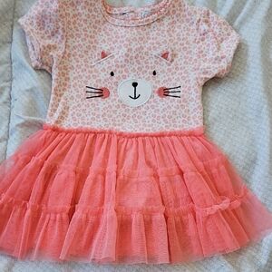 Quiltex Pink and White Baby Dress